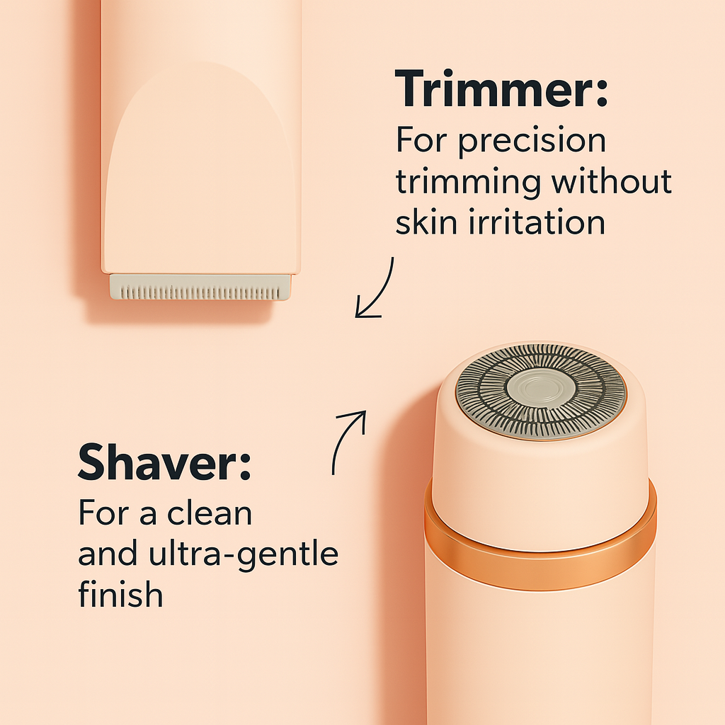 2-in-1 Electric Women’s Shaver with Turbo Mode