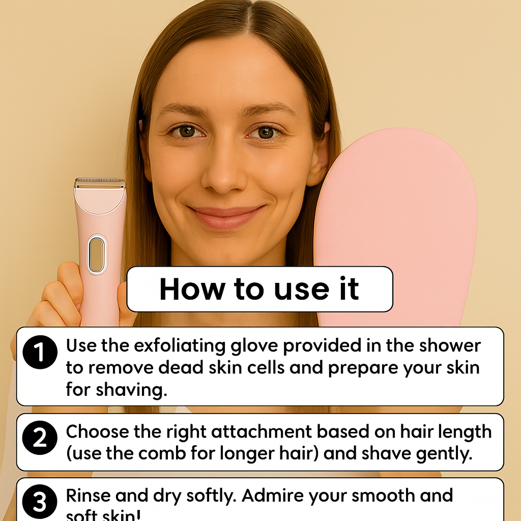 2-in-1 Electric Women’s Shaver with Turbo Mode