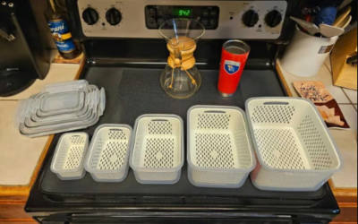 Household transparent plastic food storage box-Including drain basket