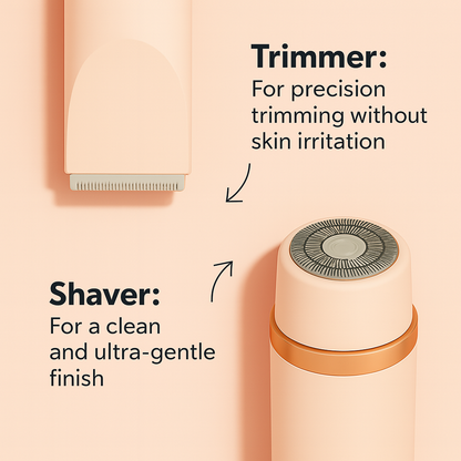 2-in-1 Electric Women’s Shaver with Turbo Mode