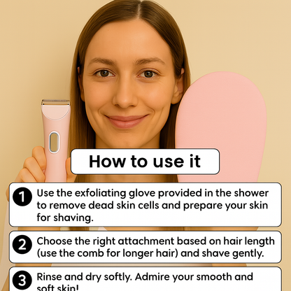 2-in-1 Electric Women’s Shaver with Turbo Mode